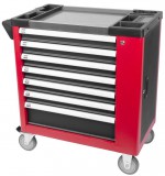 SG PRO 239151 B239 műhelykocsi szerszámokkal, 249 részből álló szekrény, 7 fiók