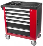 SG PRO 239783 B224 műhelykocsi szerszámokkal, 245 részből álló szekrény, 6 fiók