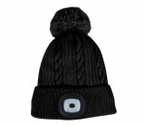 SG PRO Damon Fekete Led-es bojtos sapka L, 4 x SMD Led, USB töltés