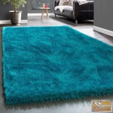 Shaggy szőnyeg hossz bolyhos türkiz