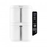 SharkNinja SL400EUWH olajsütő Dupla 9,5 L Önálló készülék 2470 W Forrólevegős sütő Fehér