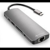 Sharkoon Combo univerzális Type-C dokkoló sötétszürke (4044951026739) (4044951026739)