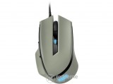 Sharkoon Egér Gamer - SHARK FORCE II Grey (optikai; 4200DPI; Pixart PMW3519 chip; harisnyázott kábel; szürke)