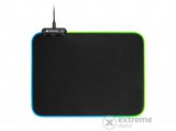 Sharkoon Egérpad - 1337 Gaming Mat RGB V2 360 (360 x 270 x 3 mm, RGB LED, lecsatlakoztatható USB kábel, fekete)