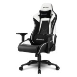 Sharkoon Elbrus 3 gaming szék fekete-fehér (4044951027248) (4044951027248) - Gamer Szék
