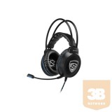 Sharkoon Fejhallgató - Skiller SGH1 (fekete; mikrofon; TRRS 3.5mm jack; hangerőszabályzó; nagy-párnás; 2.5m kábel)