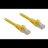 Sharkoon hálózati kábel RJ45 CAT.6a SFTP LSOH sárga 0,25m - Halogénmentes (4044951018482) (4044951018482)