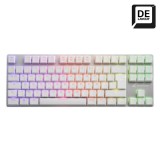 Sharkoon PureWriter TKL RGB Kailh Red kapcsolós német billentyűzet fehér (4044951034246) (4044951034246) - Billentyűzet