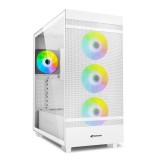Sharkoon Rebel C50 RGB White táp nélküli ablakos ház fehér (4044951038251) (4044951038251)