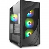 Sharkoon REBEL C80G RGB ATX PC CASE (4044951041152)