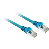Sharkoon S/FTP Cat6 Patch kábel 0.5m - Kék (4044951014699)