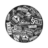 Sharkoon Skiller SFM10 Gaming szőnyeg - feliratos (120x120 cm) (4044951029815)