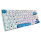 Sharkoon Skiller SGK50 S3 PBT Vezetékes Gaming Billentyűzet (Gateron Yellow) Német - Fehér (4044951039197)