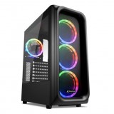 Sharkoon TK5M RGB táp nélküli ablakos ház fekete (4044951036479) (4044951036479)