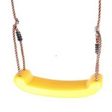 Sharky Műanyag Hintaülőke kötéllel és fém karikákkal, sárga