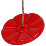 Sharky Virág tányérhinta kötéllel, karikával, piros