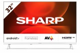 Sharp 32" HD Ready Android 81,3 cm (32") Smart Wi-Fi Fehér televízió