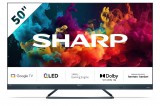 SHARP 50FQ5EG 126cm-es 4K UHD 144Hz Quantum Dot Sharp Google TV Harman Kardon hangszórókkal