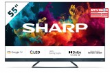 SHARP 55FQ5EG 139cm-es 4K UHD 144Hz Quantum Dot Sharp Google TV Harman Kardon hangszórókkal