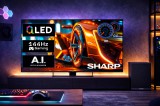 SHARP 55HR7265E 139cm-es 4K UHD 144Hz QLED Google TV + CP-AWS0101 AQUOS mélynyomó