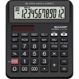 Sharp EL-CC12D Üzleti számológép - Fekete (EL-CC12D)