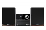 Sharp XL-B512BR 45 W, USB, Aux, Bluetooth, CD fekete-barna mikrohifi rendszer fa hangszórókkal