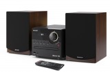 SHARP XL-B512BR Bluetooth mikrohifi rendszer barna fa hangszórókkal