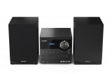Sharp XL-B517D(BK) 45 W, USB, Aux, Bluetooth, CD fekete mikrohifi rendszer fa hangszórókkal