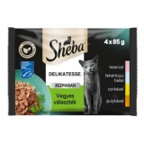 Sheba Delicacy alutasakos eledel - vegyes válogatás 4 x 85 g
