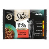Sheba Selection alutasakos eledel - húsos válogatás 4 x 85 g
