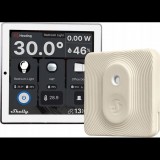 SHELLY Wall Display Wi-Fi+Bluetooth villanykapcsoló + színes érintőképernyős vezérlőpanel (fehér) + Shely BLU H&T hőmérséklet és pára érzékelő (WallDisplay+BLU)