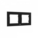 Shelly Wall Frame 2 fali kapcsoló keret fekete