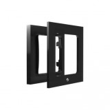 Shelly Wall Switch sorolókeret, 1-es fekete üveg előlapos ALL-KAP-WF1-B