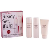 Shiseido IBUKI 30ml tisztító + 30ml puhító koncentrátum + 30ml hidratáló emulzió Kezdőcsomag Női Parfüm