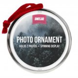 Shot2Go Fényképtartós, forgó karácsonyfadísz, ezüst (S2618)