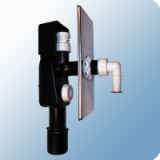 Sifone HL Ablaufe HL 404.1 mosógép szifon falba süllyesztett légbeszívóval