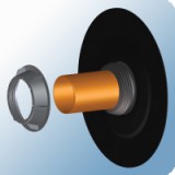 Sifone HL Ablaufe HL csőáttörés szigetelő DN110 d 110-115mm ajakos tömítéssel bitumengallérral védő anyával