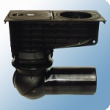 Sifone HL Ablaufe HL esővíz süllyesztőszekrény mechanikus bűzzárral, elforgatható csatlakozóval, DN110/125