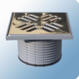 Sifone HL Ablaufe HL Magasító elem d 110mm/147x147mm/138x138mm nemesacél lefolyóráccsal