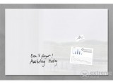 Sigel Artverum® fehér 100x65cm, mágneses üveg tábla, fehér