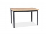 SIGNAL ADAM - Asztal (100x60 cm) - fekete/Artisan tölgy