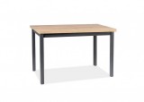 SIGNAL ADAM - Asztal (120x68 cm) - fekete/Artisan tölgy