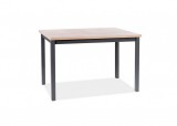 SIGNAL ADAM - Asztal (120x68 cm) - fekete/Wotan tölgy