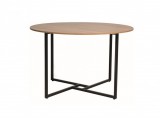 SIGNAL ALTO - Kerek étkezőasztal (tölgy/fekete)