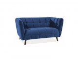 SIGNAL CASTELLO II - Kanapé (Sötétkék bársony)