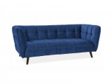SIGNAL CASTELLO III - Kanapé (Sötétkék bársony)