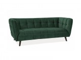 SIGNAL CASTELLO III - Kanapé (Sötétzöld bársony)