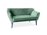SIGNAL KARO II - Kanapé (Sötétzöld bársony)