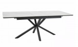 SIGNAL LOGAN bővíthető étkezőasztal (160-200) - matt fehér/matt fekete