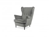 SIGNAL LORD Velvet - Fotel (Szürke bársony)